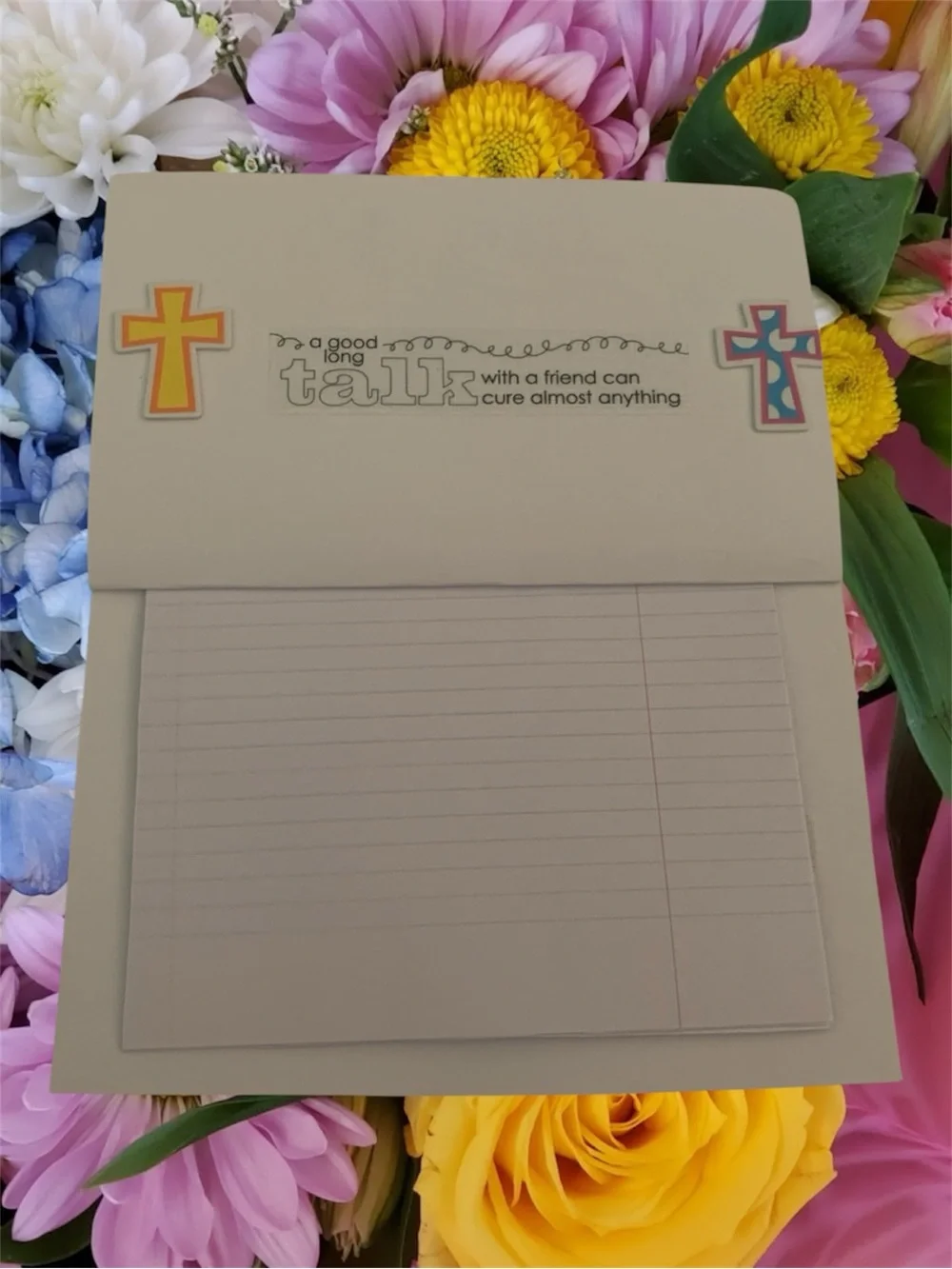 Handmade Floral Journal Pack • Faith & Friendship Gift Notebook Set 6 Packs